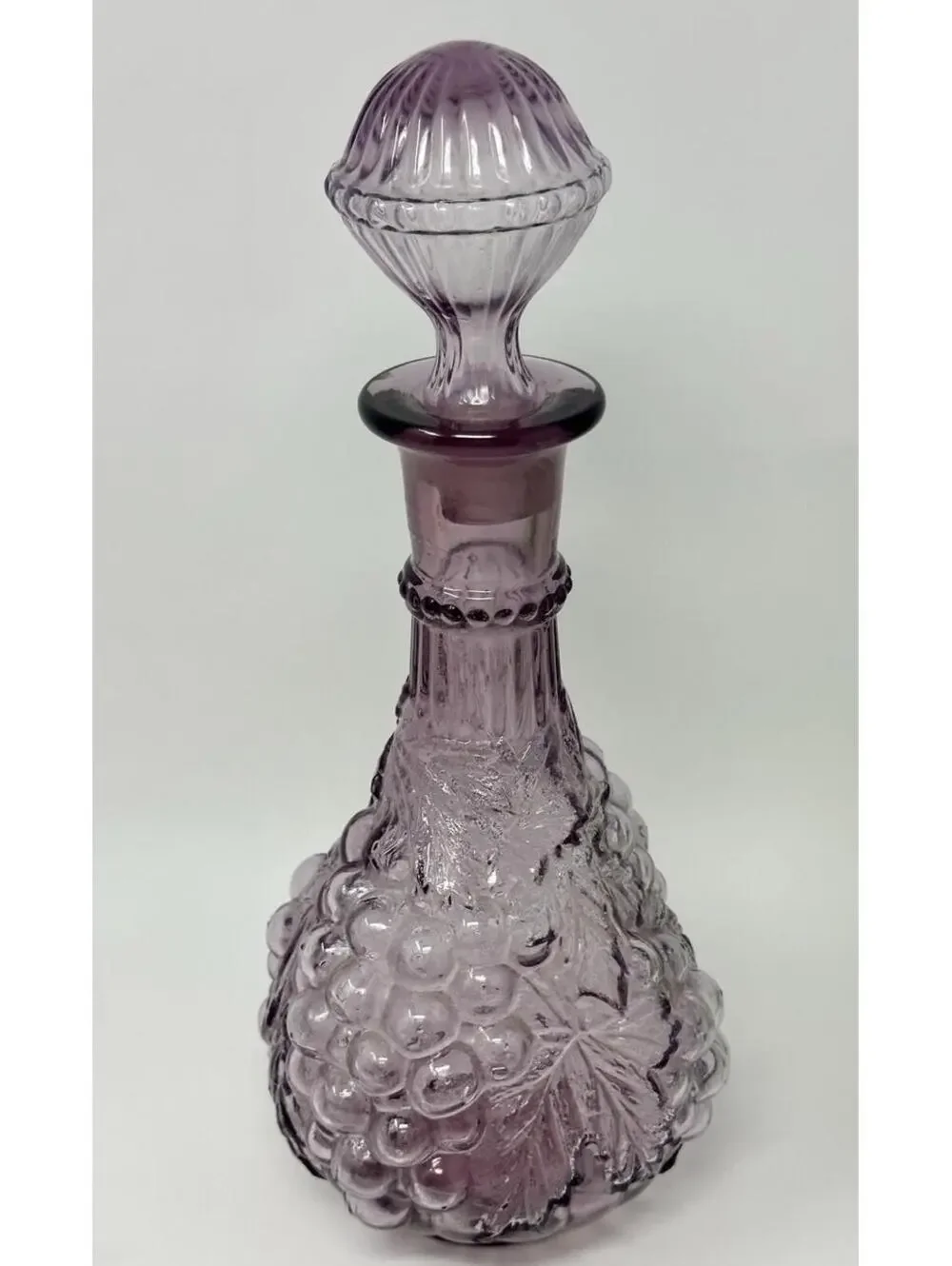 Imperial Glass Grape Purple Wine Decanter w/ Stopper